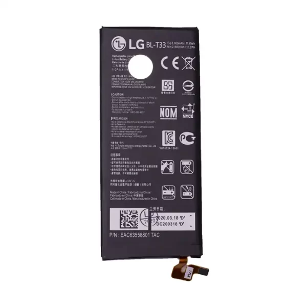 باتری گوشی ال جی Q6 مدل LG BL-T33