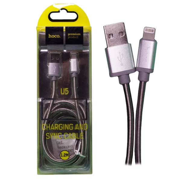 کابل شارژر لایتنینگ هوکو مدل U5