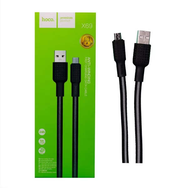کابل شارژر میکرو هوکو مدل X69