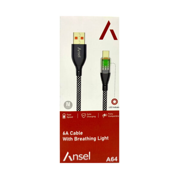 کابل تایپ C فست شارژ برند Ansel مدل A64